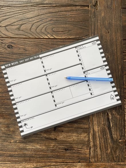 Housevitamin Weekplanner "Bretonse Streep"