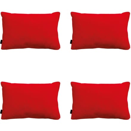 Madison - Sierkussen Panama red - Ca. 40x60 cm - Set van 4