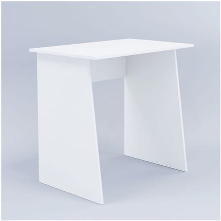 Rechthoekige bureautafel, afgeschuinde zijpanelen, B 1100  x D 500 x H 740 mm, wit