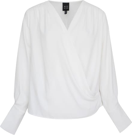 Access Fashion - witte overslag blouse - maat XS