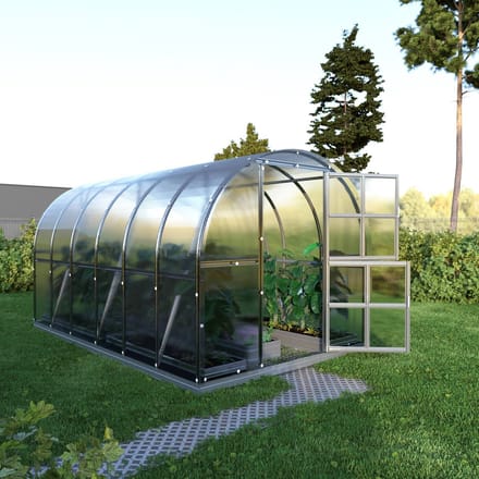 Tuinkas KLASIKA ARCH PREMIUM 3 x 4 m (12 m²), 6 mm met polycarbonaatbekleding