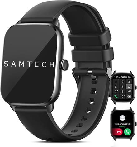 SAMTECH Smartwatch Ultra Thin Pro- Dames & Heren – Sport horloge - Stappenteller, Calorie Teller, Slaap meter, HD – IOS & Android - Zwart