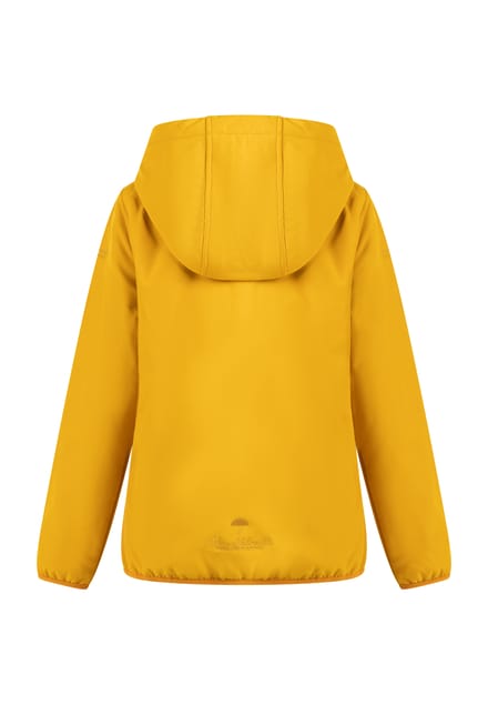 Schmuddelwedda Softshell blouson - gerecycled materiaal Meisje mosterd