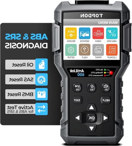OBD2 Codelezer - Autodiagnose Scanner - Auto Onderhoud - Actieve Test ABS SRS - 2.8 Inch Scherm - Zwart