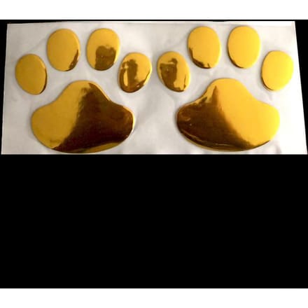 2 stuks Universele PVC Hond Pootafdruk Sticker Auto Embleem Decal Decoratie Buiten Accessoires
