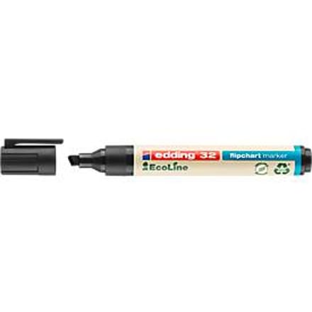 Edding 32 EcoLine flipchartmarker, navulbaar, 10 st., zwart