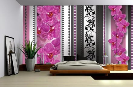 Poster | Grijs , Roze | 104 x 70,5 cm