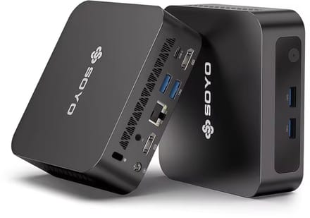 Soyo Y5 Mini PC - Intel i3 4030U - 8GB ram - 128GB ssd - Windows 11 Pro – Ultra Compacte Desktop Computer Stil & Compact