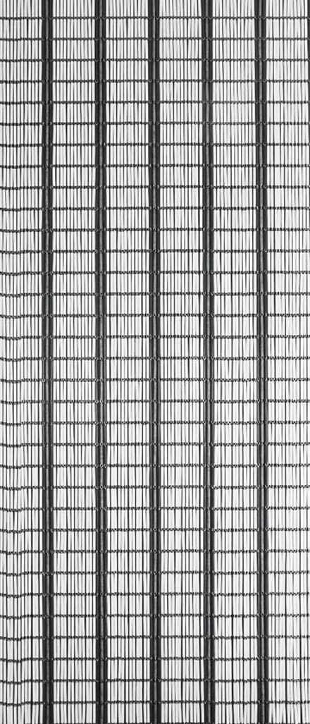 Sun-arts Vliegengordijn Banen Hulzen 232 X 100 Cm Pvc Wit/grijs