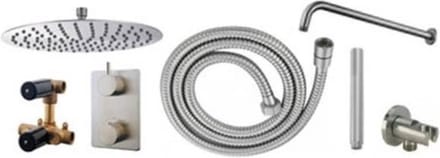 Wiesbaden one-pack inbouwthermostaatset rond type 204 GS (30cm)