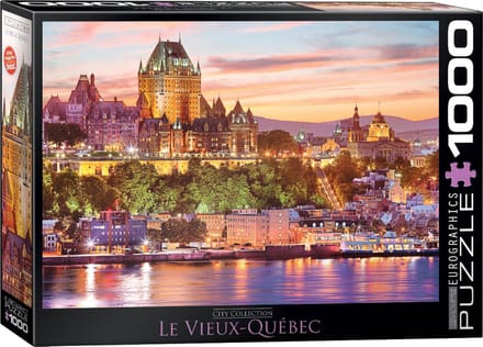 Eurographics - Het oude Quebec [Le Vieux Quebec] - 1000 stukjes 68×48cm (b×h) - Legpuzzel