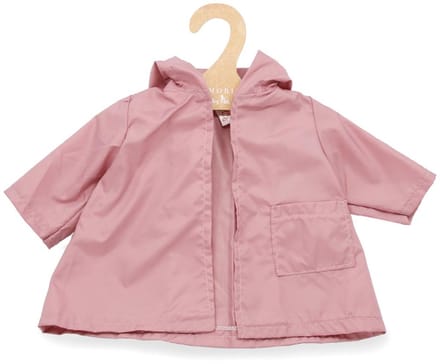Asi poppenkleding regenjas klassiek roze - poppenaccessoire