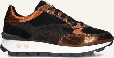 Floris Van Bommel Sfw-10098 Blokki Sneakers - Suède - Dames - Brons - Maat 37,5