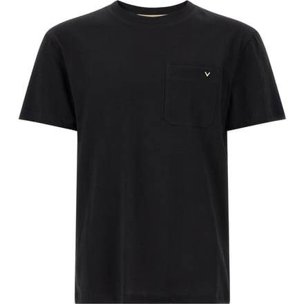 Valentino Garavani Zwarte Katoenen T-shirt