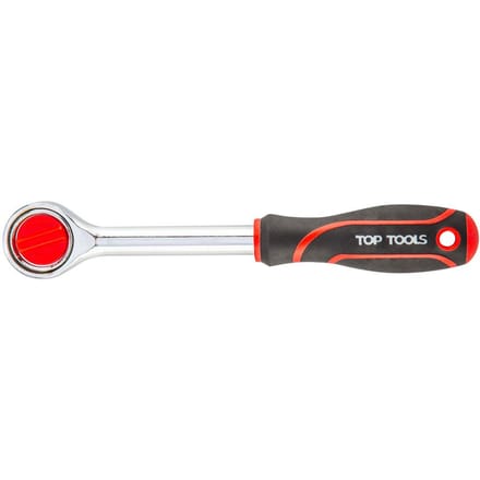 Topex - Grijpbare ratel 3/8" - 200 mm - 72 Tanden - Ergonomische Handgreep