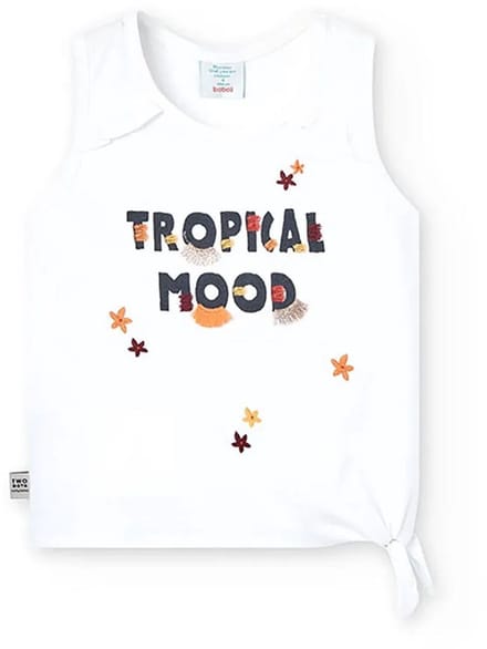 Boboli 448039 Mouwloos T-shirt Wit 16 Years Meisje