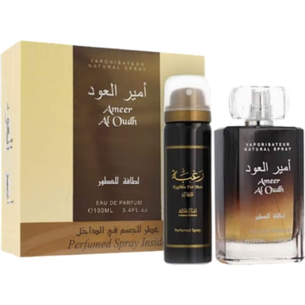 Lattafa Ameer Al Oudh Giftset 150 ml - Edp Spray 100ml/Deo Spray 50ml