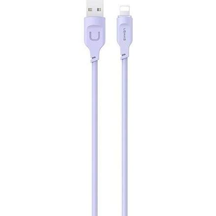 USAMS Lithe Serie - Lightning Kabel - 1,2m - Purper - Snel Laden