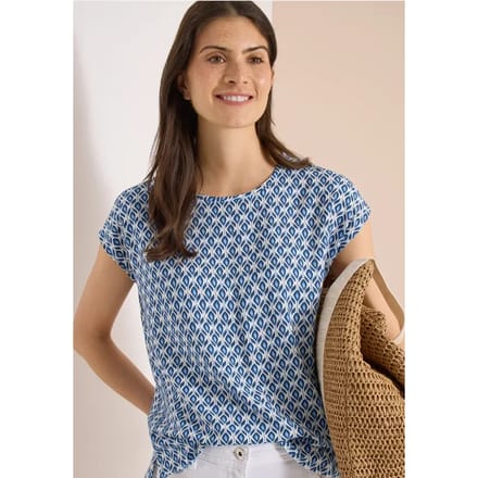 Blouse met ronde hals
