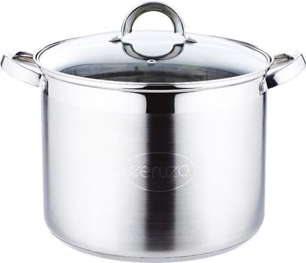 Ceruzo - RVS - Grote Soeppan - 20 Liter- Diameter 32 cm- H 25cm - Inductie - Stamppotpan