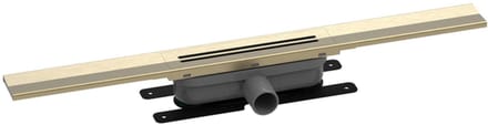 Easy drain R-line Clean Color douchegoot 90cm brushed brass