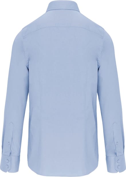 Kariban Getailleerd heren non-iron overhemd lange mouwen K522 - Bright Sky - M