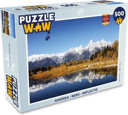 Puzzel Amerika - Berg - Reflectie - Legpuzzel - Puzzel 500 stukjes
