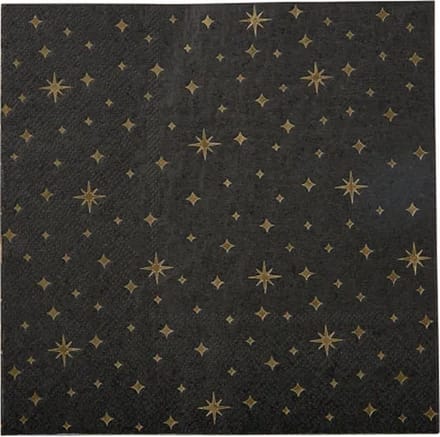 Party table ware - Napkins black/gold