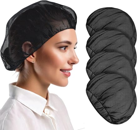 Dailygoods- Haarnet 4 stuks - Verstelbare Kookmuts - Uniseks - Herbruikbaar - Wasbaar - Ademend Polyester - Koksmuts