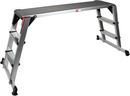 Veiligheidsloopplatform - Werkplatform - Werkplaats Gebruik - Inklapbaar - 165 cm - Zilver