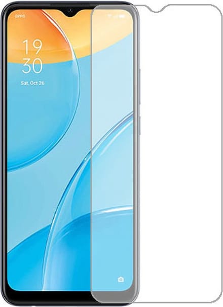 LuxeBass Screenprotector geschikt voor OPPO A15 - glas scherm - bescherming