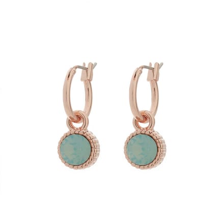 BIBA 8923 Oorhangers rosé Pacific Opaal