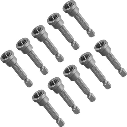 10 Stuks 50mm PH2 Zeskant Schacht Magnetische Schroevendraaier Bits Set voor Gipsplaat Locatie
