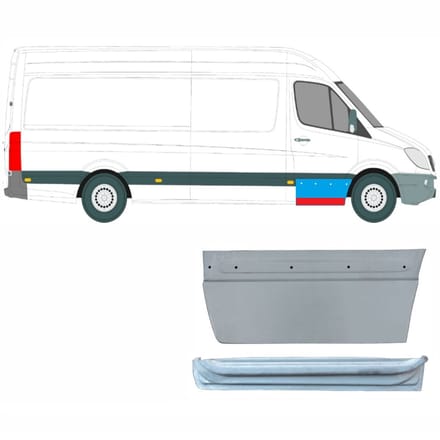 Reparatiepaneel voor deur voor Volkswagen Crafter 2005-2017 / Rechts / Set