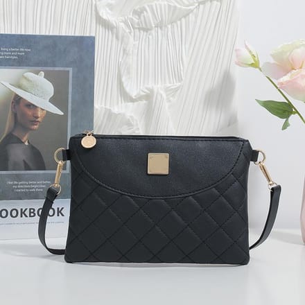 Sac à bandoulière pour femme, sac messager brodé polyvalent, tendance noir