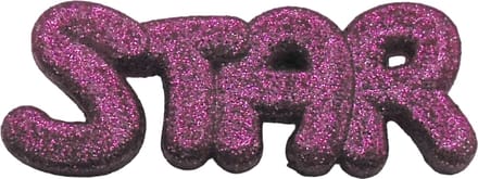 Broche kinderen roze glitter - star