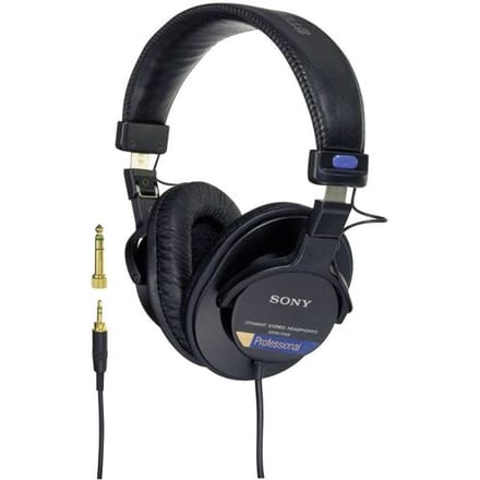 Sony MDR-7506 Over Ear koptelefoon Kabel Zwart Studio