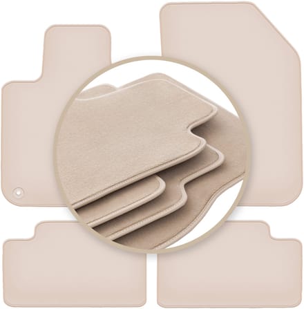 PREMIUM beige vloermatten voor: Peugeot 308 II hatchback 2013-
