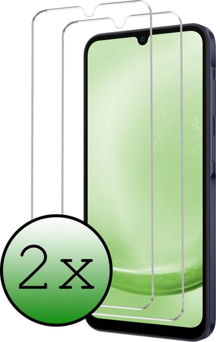 Screenprotector - 2 Stuks Geschikt voor Samsung Galaxy A25 - Extra Sterk - Beschermglas - Gehard Glas - Tempered Glass - Screen Protector