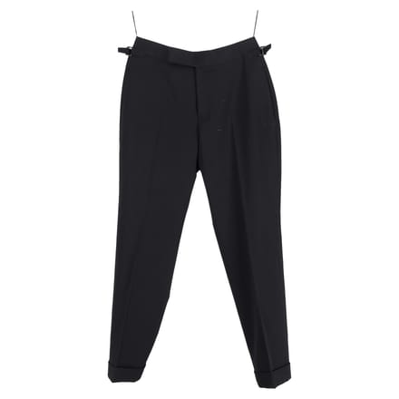 Tom Ford broek van zwart polyester