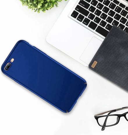 New Age Devi - ShieldCase Ultra thin hoesje - Geschikt voor Apple iPhone 8 Plus 7 Plus - hardcover - hardcase - stevig hoesje - optimale bescherming - blauw