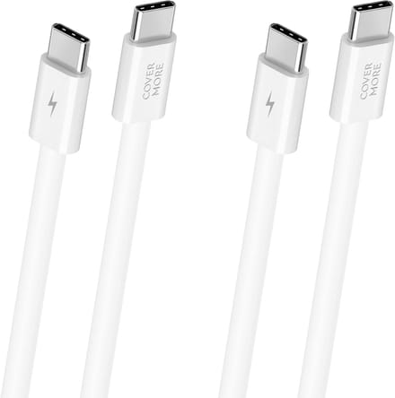 Usb C naar usb C kabel - 60w fast en quick charge - Snellader - Voor snel oplader telefoon tablet laptop - 1 meter - Wit