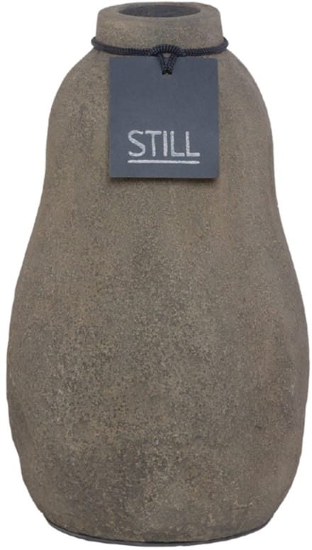STILL - Flesvaas - Organische Vorm - Dark - Bruin - 18 x 12 cm