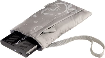 Harde schijf tas print grijs 2,5"