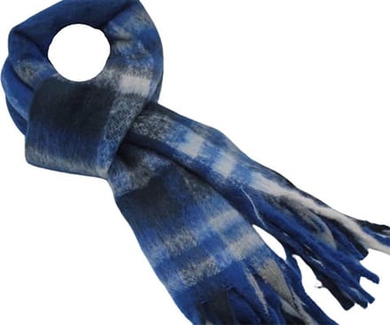 Winter Sjaal Dames Sjaal Blauw