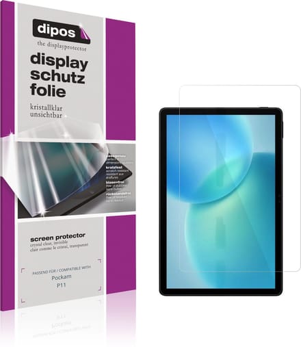 dipos – 2x Beschermfolie geschikt voor Pockam P11 | Krasbestendige & heldere Screenprotector Ultra-Thin