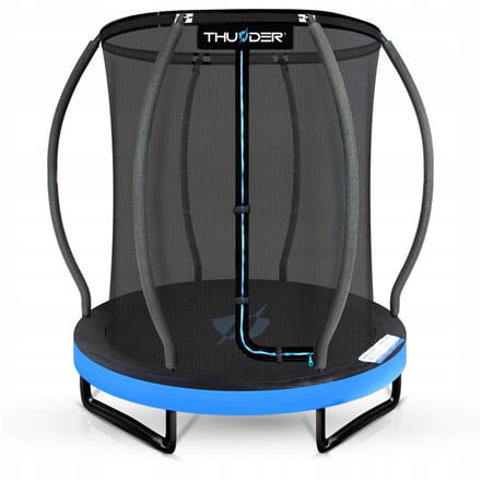 Thunder Trampoline 140 cm – Ronde Trampoline – Max. 50 kg – Blauw