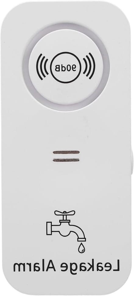 Waterlekkagedetector - Leksensor Alarm - Huis Beveiligen - 90dB Luid Alarm - 10x5x2 cm - Wit