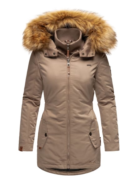 Marikoo dames winterjas – Sanakoo, warm met afneembare bontkraag