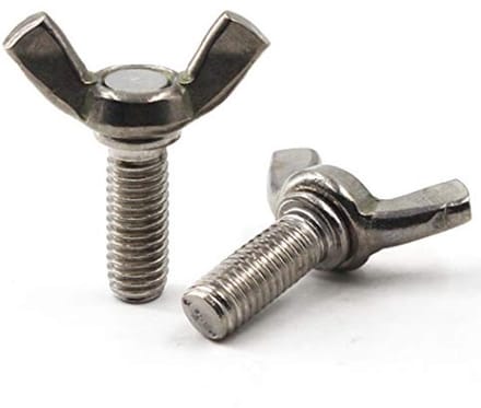 304 Stainless Steel Wing Bolt Set Hand Screw Butterfly Screw Sets M3 x 12